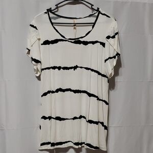 Anymeet Woman Summer Tunic Top Short Sleeve Casual Dressy Chiffon Tee